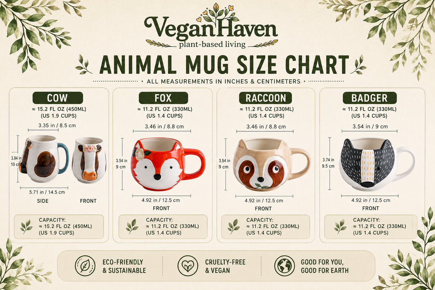 Woodland Animal Ceramic Mug