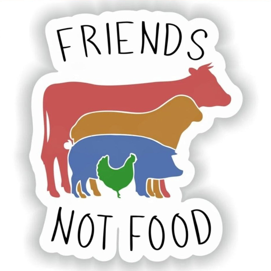 Friends Not Food Car Sticker