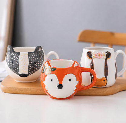 Woodland Animal Ceramic Mug