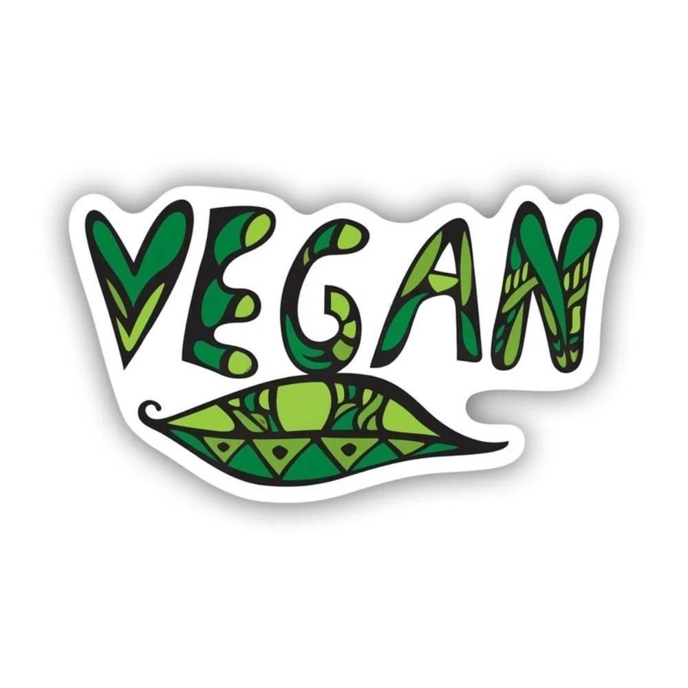 Green Leaf Vegan Car Sticker