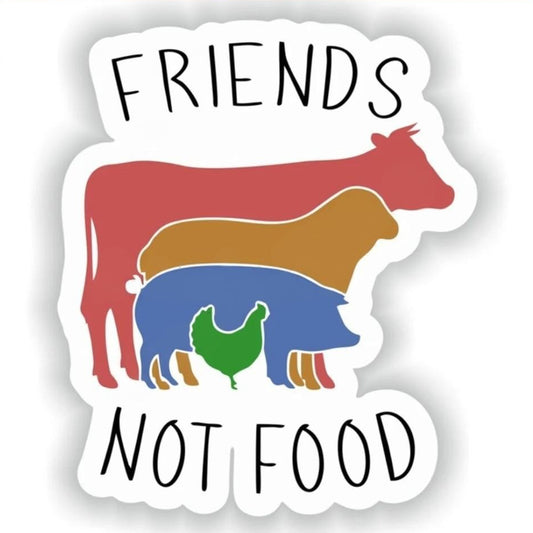 Friends Not Food Car Sticker